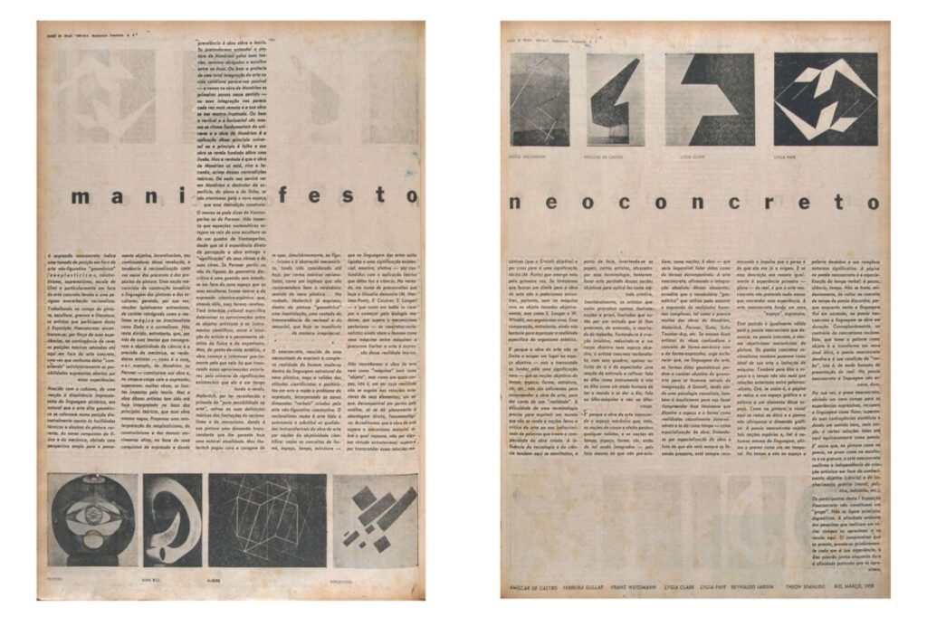 Manifesto Neoconcreto, Lygia Clark